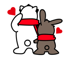 Fan Fan Polar Bear & KK Rabbit sticker #9726707