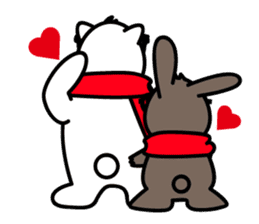 Fan Fan Polar Bear & KK Rabbit sticker #9726707