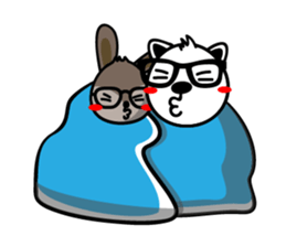 Fan Fan Polar Bear & KK Rabbit sticker #9726711