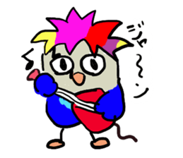 Blue button parakeets Sticker 2 sticker #9726721