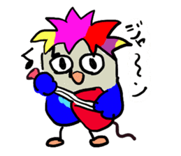 Blue button parakeets Sticker 2 sticker #9726721