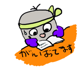 Blue button parakeets Sticker 2 sticker #9726728