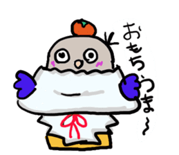 Blue button parakeets Sticker 2 sticker #9726731