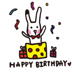 DOT rabbit sticker #9726851