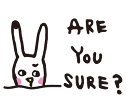 DOT rabbit sticker #9726864