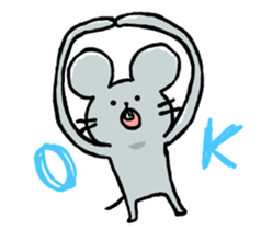 Scrawl mouse2 sticker #9727095