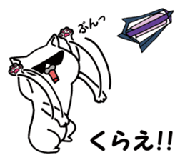 Agent white cat sticker #9727515