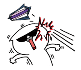 Agent white cat sticker #9727539