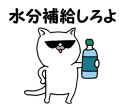 Agent white cat sticker #9727551