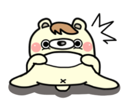 The bear which has high tension 2 sticker #9728601