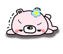 The bear which has high tension 2 sticker #9728604