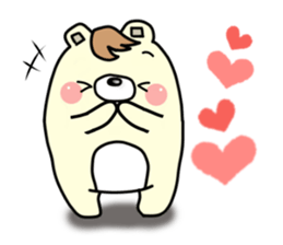 The bear which has high tension 2 sticker #9728608