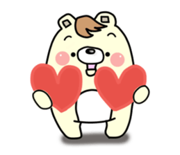 The bear which has high tension 2 sticker #9728610