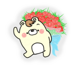 The bear which has high tension 2 sticker #9728611