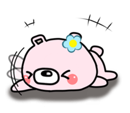 The bear which has high tension 2 sticker #9728614