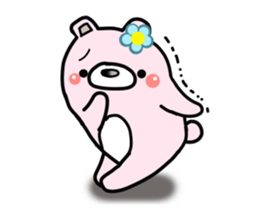 The bear which has high tension 2 sticker #9728620