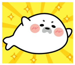 Cute seal stamp sticker #9728755