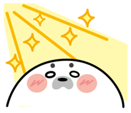 Cute seal stamp sticker #9728756