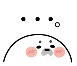 Cute seal stamp sticker #9728759
