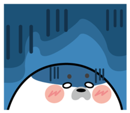 Cute seal stamp sticker #9728760