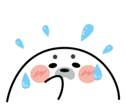 Cute seal stamp sticker #9728761