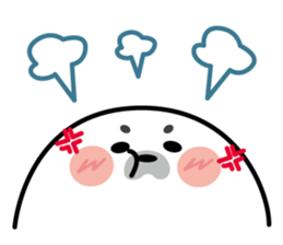 Cute seal stamp sticker #9728762