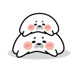 Cute seal stamp sticker #9728763