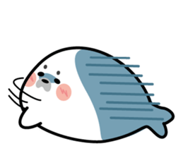 Cute seal stamp sticker #9728766