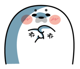 Cute seal stamp sticker #9728768