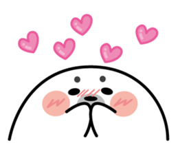 Cute seal stamp sticker #9728770