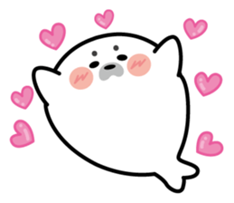 Cute seal stamp sticker #9728771