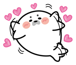 Cute seal stamp sticker #9728772