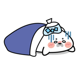 Cute seal stamp sticker #9728775