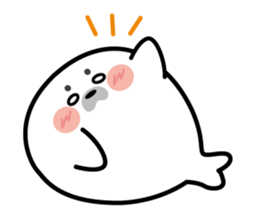Cute seal stamp sticker #9728777