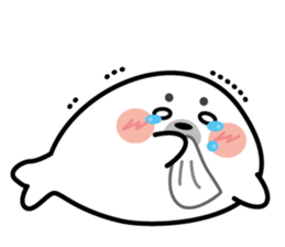 Cute seal stamp sticker #9728779