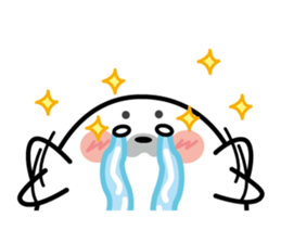 Cute seal stamp sticker #9728780