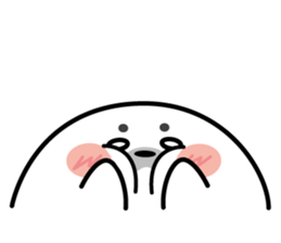 Cute seal stamp sticker #9728782