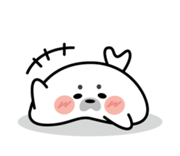 Cute seal stamp sticker #9728783