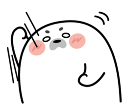 Cute seal stamp sticker #9728785