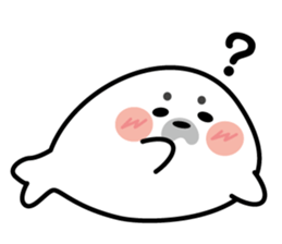 Cute seal stamp sticker #9728786
