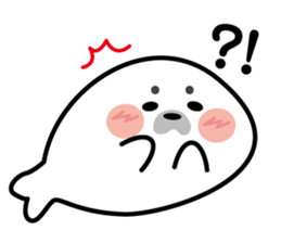 Cute seal stamp sticker #9728787