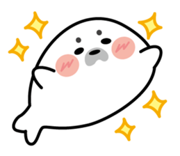 Cute seal stamp sticker #9728788