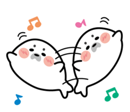 Cute seal stamp sticker #9728789