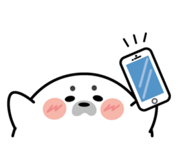 Cute seal stamp sticker #9728790