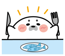 Cute seal stamp sticker #9728791