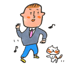 Life of me and a cat sticker #9729158