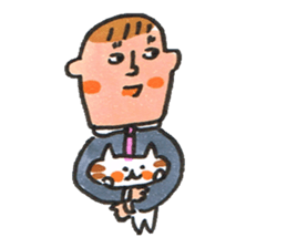 Life of me and a cat sticker #9729191