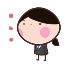 Office Lady straight face sticker #9729401