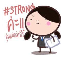 Office Lady straight face sticker #9729405