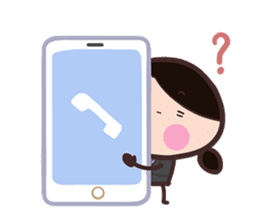 Office Lady straight face sticker #9729419